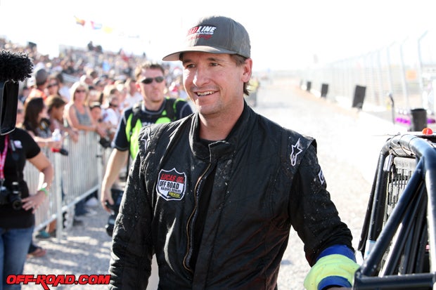 Mike Porter was all smiles after earning the win in Pro Buggy - and watching his daugher win her race earlier in the day. 