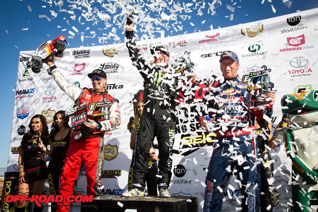 Kyle LeDuc earned the Pro 4 win, while Eric Barron took second and Ricky Johnson third at round one. 