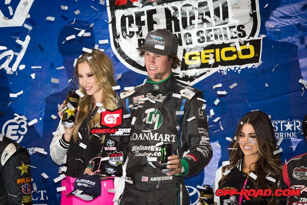 RJ Anderson finished atop the podium in Pro Lite at round five.