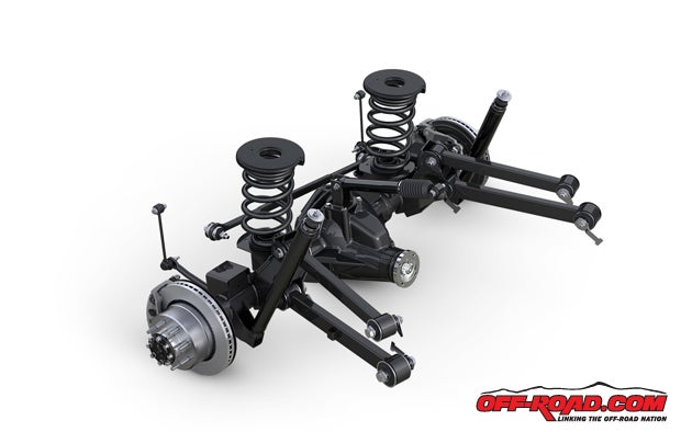 Ram engineers veered away from leaf-sprung rear suspension, opting instead for a new five-link coil design that is designed to provide improved articulation on the trails while still tackling heavy payloads when needed. 