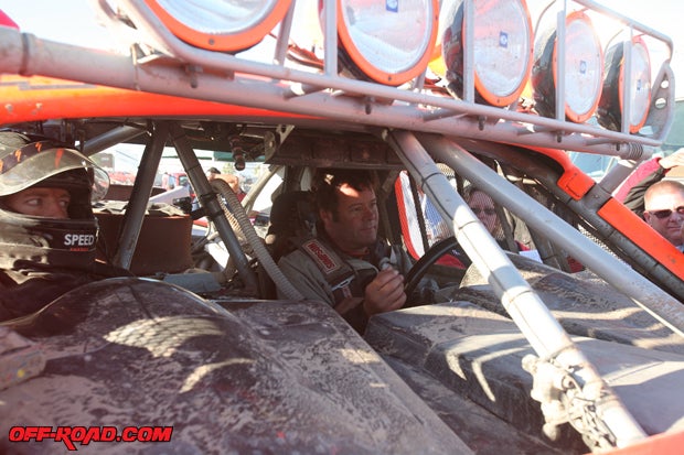 The look on his face says it all: Robby Gordon was disappointed he couldn't bring home the win in his new Speed Energy Trophy Truck. 