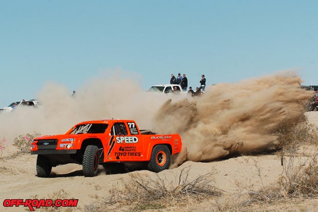 Robby Gordon is hitting the off-road racing scene hard in 2011. He qualified third overall behind Andy McMillin as the second fastest Trick Truck. 