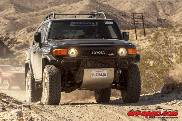 Ryan Millen led us through the Mojave National Preserve during our adventur in his FJ Cruiser.