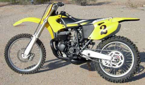 Shift side: The finished bike looks worlds better than a typical YZ.