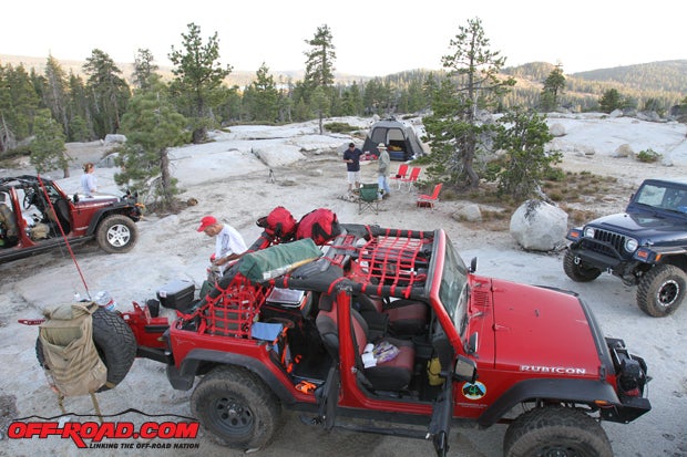 Spreading out the cooking gear among vehicles will help making packing for long trips more manageable. Its also not a bad idea to double up on gear in the event something doesnt work or if someone in the group separates from the pack. 