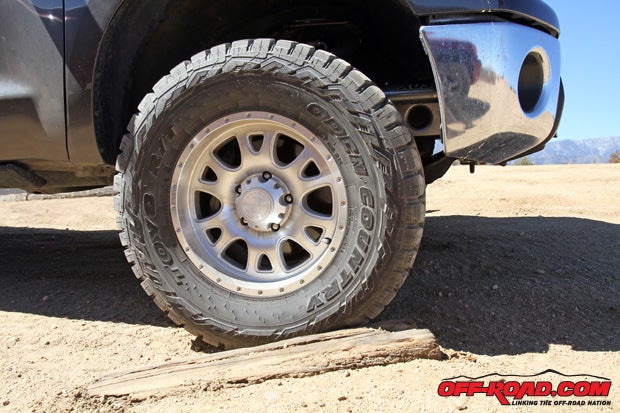 The Open Country R/T from Toyo is an aggressive-looking tire, and we were curious to see if its looks match its off-road capability. 