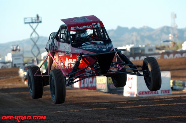 Cameron Steele took his first win in Pro Buggy over Jerry Whechel and Larry Job.