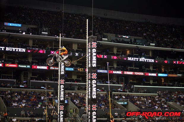 Step Up, a dirt bike high jump competition, kicked off the Moto X portion of X Games 17 on Thursday. 