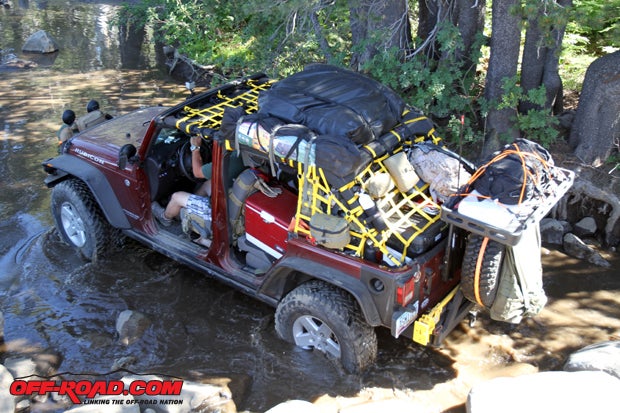 Make sure everything in and out of your vehicle is properly strapped down before you hit the trail. 