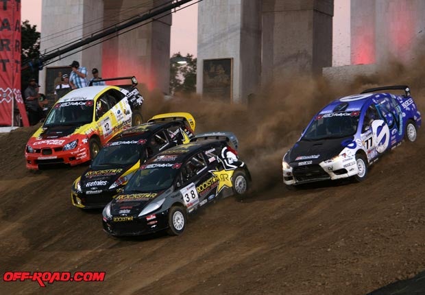 SuperRally was a new event added to X Games 16, pitting four drivers against each other on the same course. 