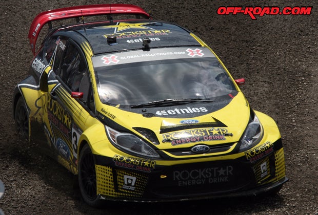 Tanner Foust finished in second place in RallyCross. 