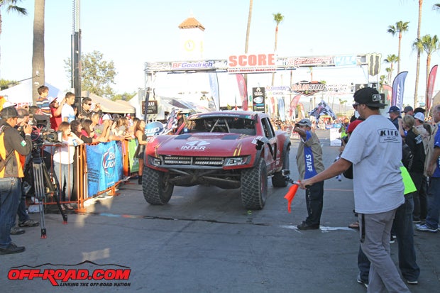 Gustavo Vildosola said he made too many mistakes today to earn the win. He finished in third place in Trophy Truck, unofficially. 