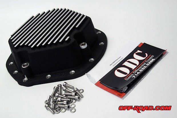 Black Oasis diff cover with machined fins for American Axle (AAM) 14 bolt 11.5 inch rear axle.  This will fit 2003  2011 Dodge Ram 2500/3500 trucks (Part# ODC05-GB).