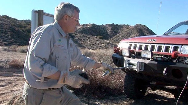 Tom Severin, Certified International 4 Wheel Drive Association (I4WDA) Instructor, shows how to be safe and smart when operating a recovery winch
