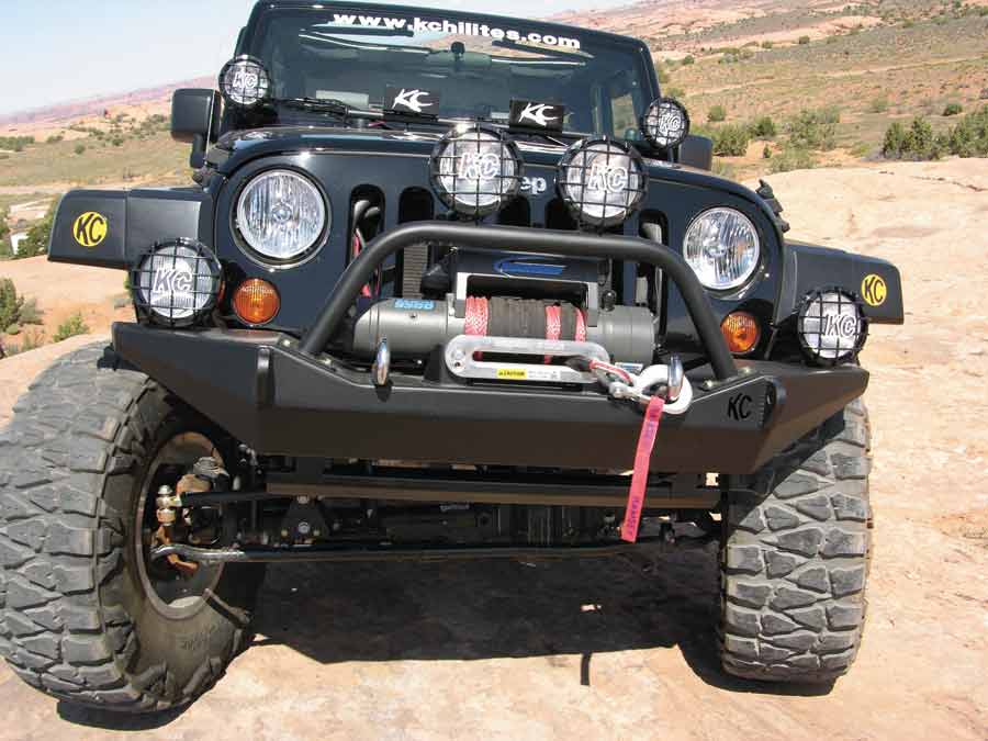 New Winch Mount Front Bumper for Jeep Wrangler JK: 