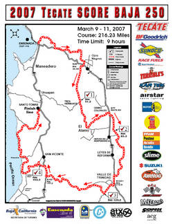 SCORE International: 2023 San Felipe 250- Full Entry List and Race Course  Map