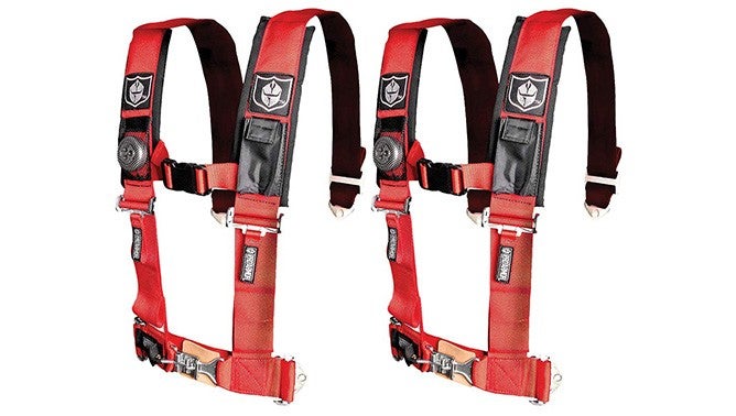 pro armor red 4-point harness straps