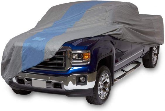 The Duck Covers Defender Pickup Truck Cover is one of the best truck covers for indoor storage.