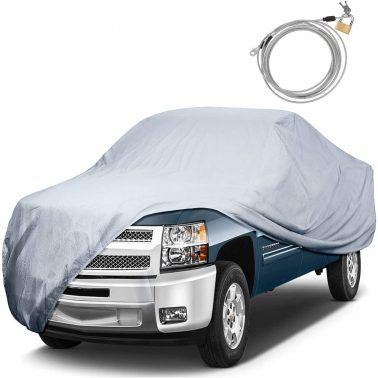 The KAKIT 6 Layers Truck Cove is among the best truck cover options to come with an anti-theft lock.