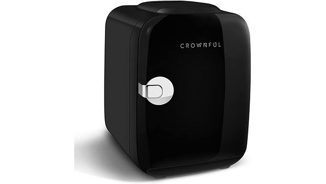 crownful portable 6 can mini refrigerator