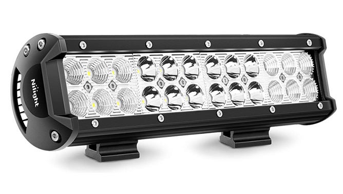 nilight off-road led lights 12" dual row combo light bar