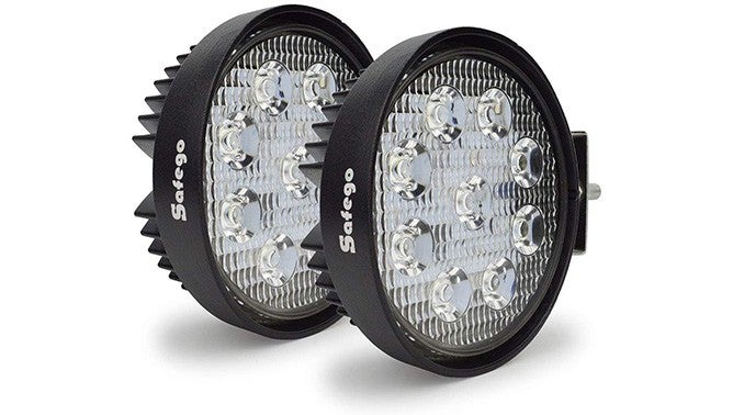 SafeGo off-road LED lights round light pods