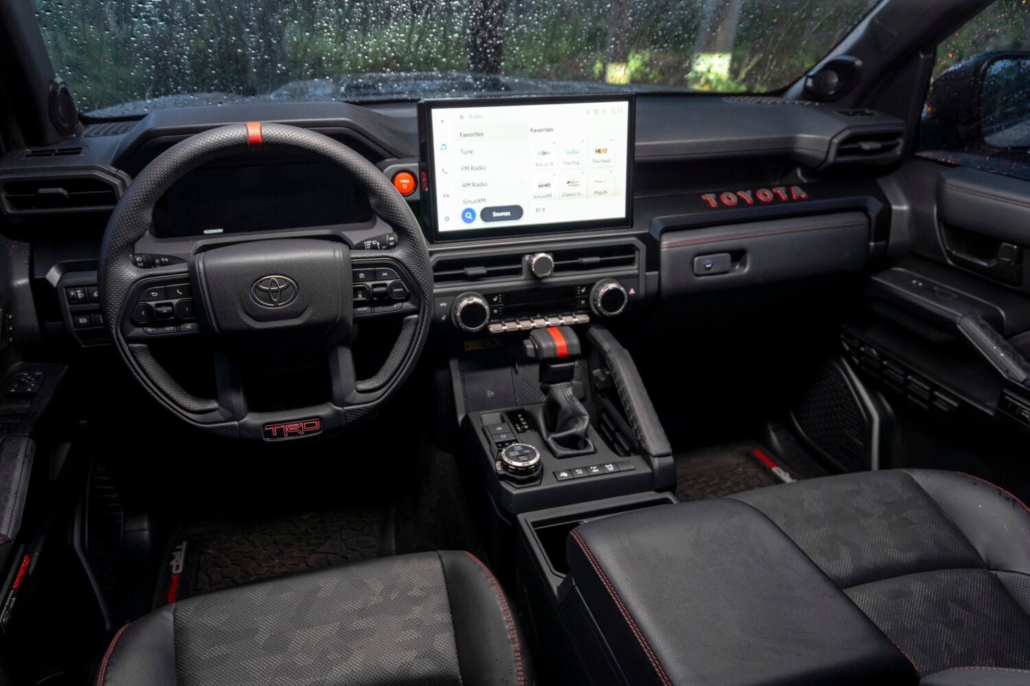 Interior of the 2025 Toyota 4Runner TRD Pro