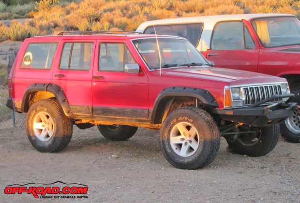 Jeep Cherokee XJ 97-01 Driver Left Rear Fender Flare Extension Metallic Red