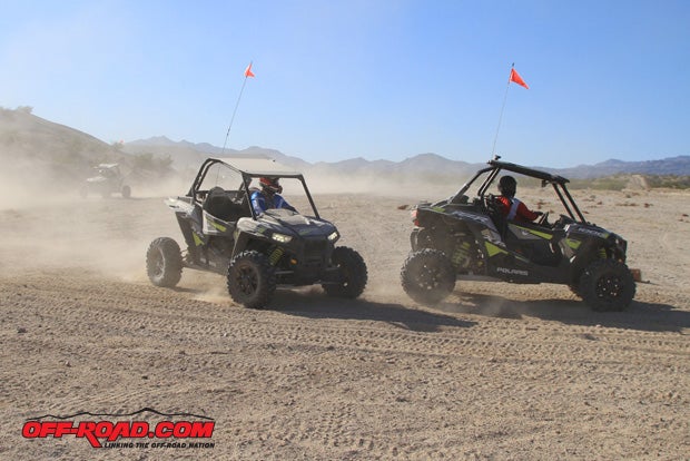 Polaris offered factory demo rides all weekend for those who wanted to try out a new Polaris.