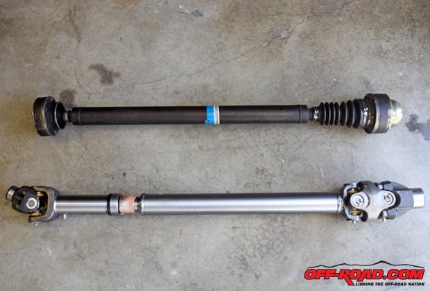 Swapping out our stock front drive shaft with a custom-made piece from Tom Woods help get our vehicles geometry back in order, resulting in a smoother ride that didnt cause additional unneeded wear and tear on the drivetrain. 