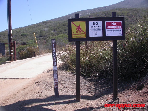 The start of the trail is rather unassuming, though well marked.