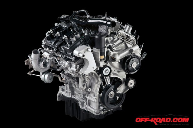 Fords new 2.7-liter EcoBoost motor will be the most fuel efficient of the four options, though it will still offer an impressive 325 hp and 375 lb.-ft. of torque. 