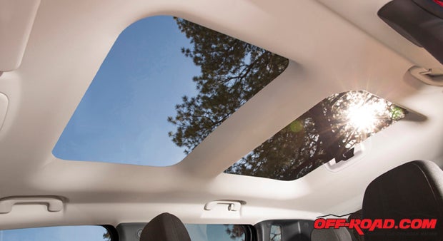 The My Sky open-air sunroof is a unique feature that provides that traditional Jeep vibe with a modern twist.  