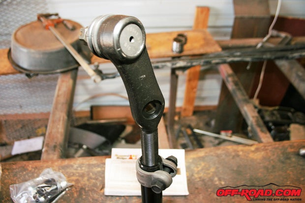 Be sure to slide on the supplied clamps before you thread the ends into the tie rod or drop link. Otherwise youll have to remove end to install them. The clamps are very tight so youll probably need a small hammer or rubber mallet to position them.