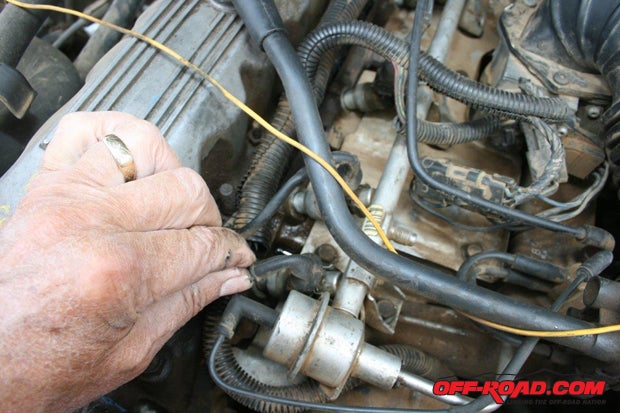 Tag each injector with its number and begin disconnecting vacuum lines and electrical connections.