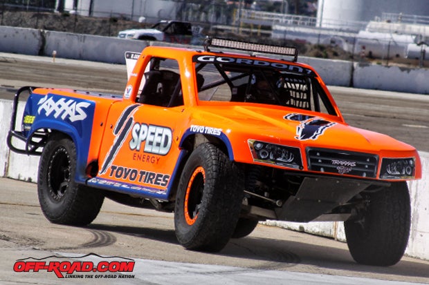 After falling short to Keegan Kincaid in Round 13, Gordon was out to regain the top spot on Sunday during Round 14 in his Speed Energy SST truck.
