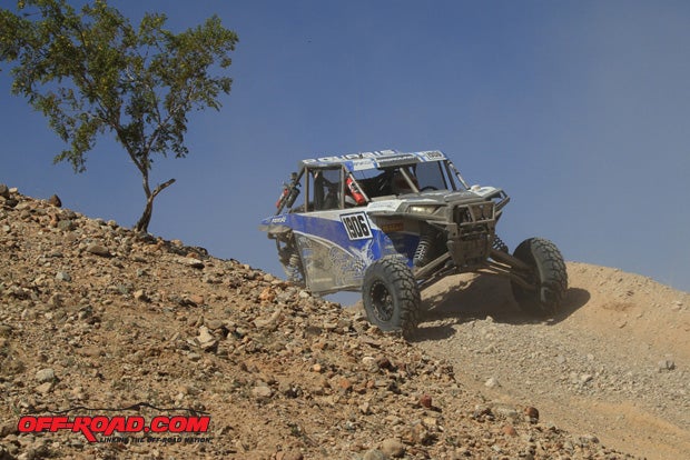 Paul Cooper used his aggressive driving style to capture third place in the Walker Evans Desert Championship race.