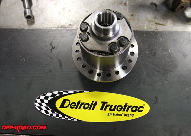 New Eaton Detroit Truetrac gear-driven, limited-slip differentials will be installed in both the front and rear axle to provide improved traction on the trail.