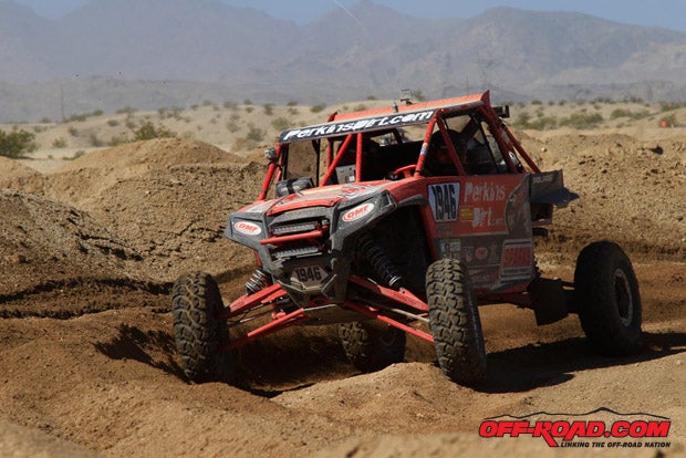 Christina Perkins ran a strong pace to finish second in the Walker Evans Desert Championship race.