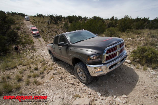The 6.4-liter HEMI keeps ample power on tap for the trails. 