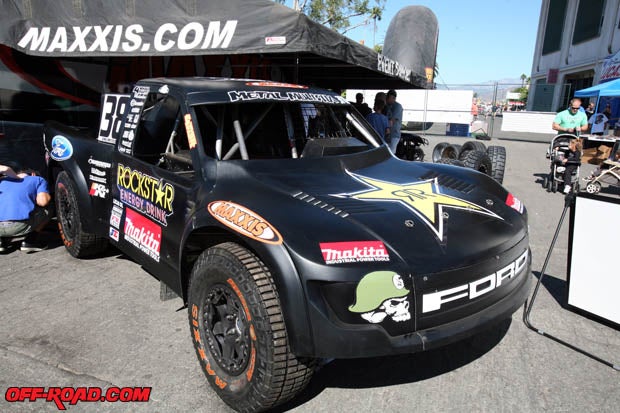 Brian Deegan was on hand to sign autographs for race fans, but he also had his Pro 2 Ford on display at the Maxxis booth as well. 
