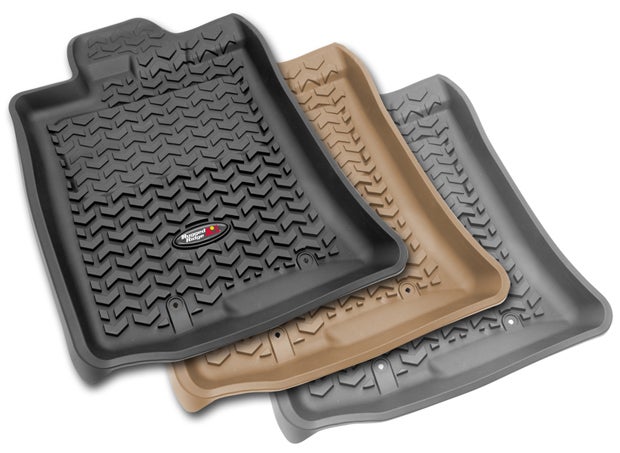 The All Terrain Floor Liners are available for a number of modern trucks and SUVs, and the liners are offered in black, grey or tan. 