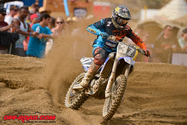 Cooper Webb came from behind to make his way to second place in both 250cc motos and finish second overall.
