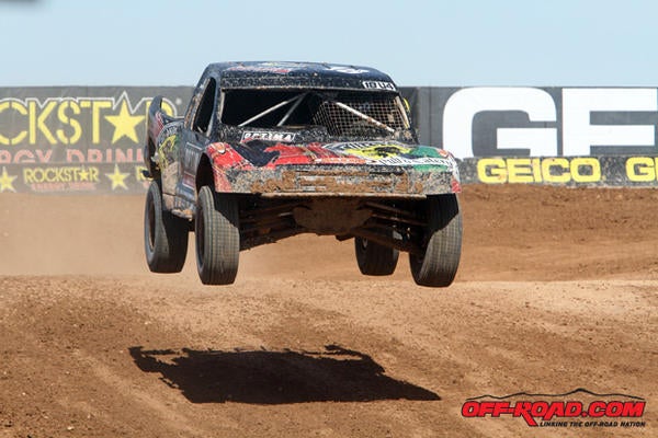 Corry Weller competing in Arizona at a Lucas Oil Off-Road Racing Series event. 