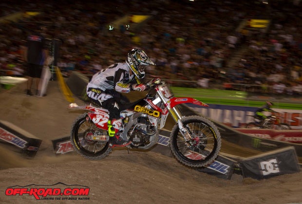 Justin Bogle finished in second on Saturday night but he earned the AMA 250cc Eastern Region Championship on Saturday night. 