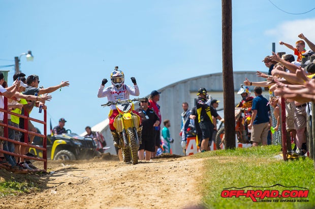 James Stewart wrapped up an impressive victory at the High Point Motocross, where he swept the class with 1-1 moto finishes.
