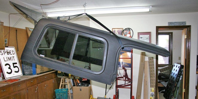 Installing Jeep Hardtop Hoist in Garage: 