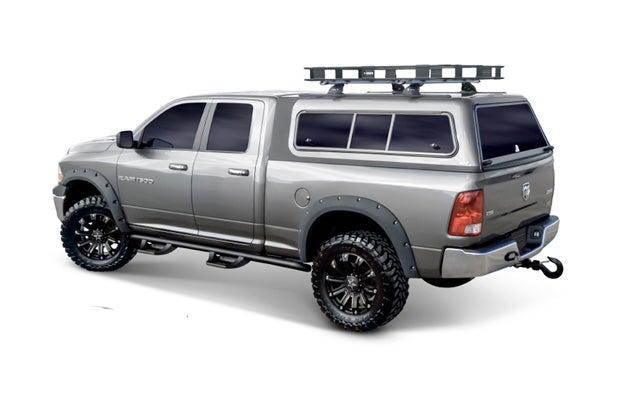 The A.R.E. Overland Series shell features Line-X coating for added strength in key areas. It is available for most truck models, including trucks from Ford, Chevy/GM, Nissan, Ram and Toyota.