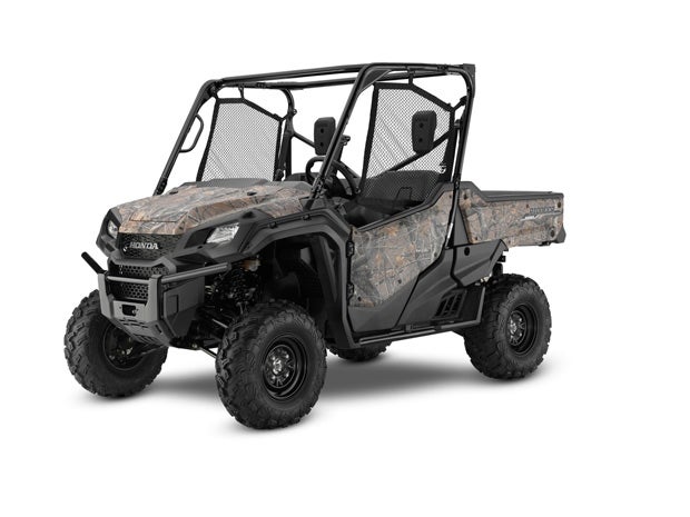 The 2016 Honda Pioneer 1000 will be offered in a number of different color options that include Phantom Camo (shown).