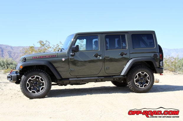 The greenish “tank” color of our Rubicon Hard Rock is a rich, bold color that nicely compliments the red accents of the Rubicon Hard Rock.